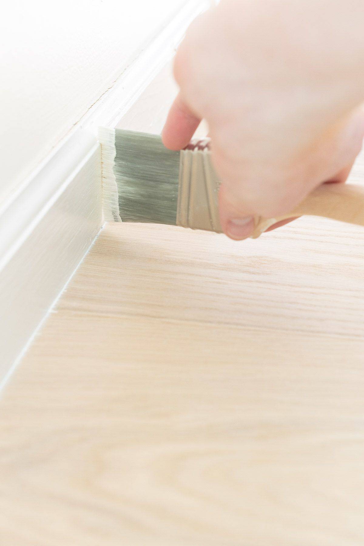 Clean trim and door painting