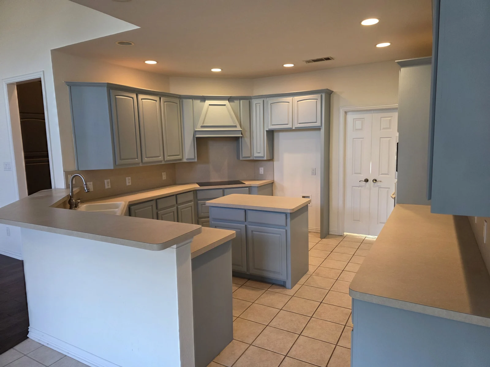 Finished kitchen cabinetry from the Terrell interior refresh